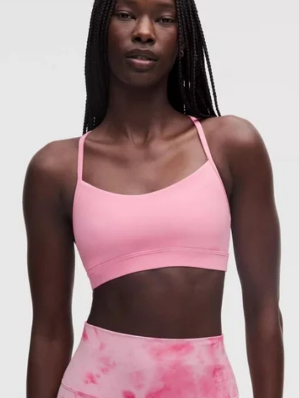 LULULEMON New Flow Y Sports Bra Nulu - Candy Cloud